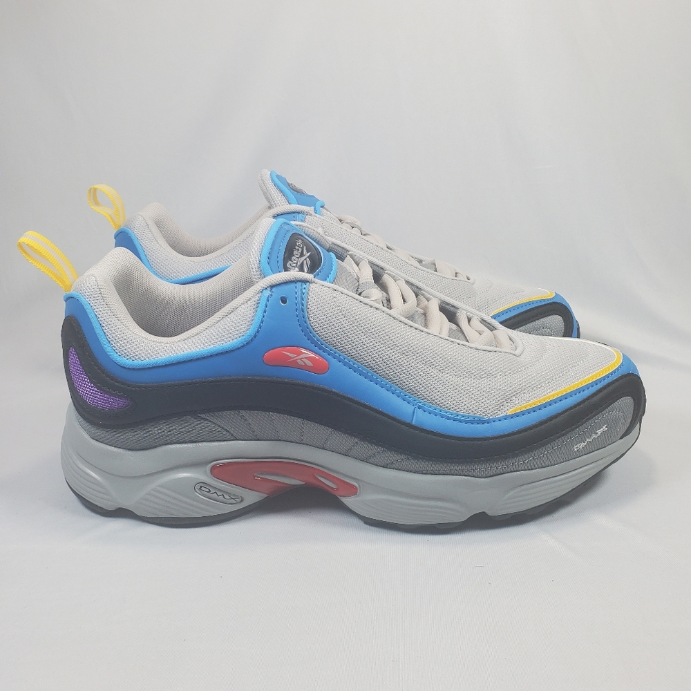 Reebok Daytona DMX White Blue Grey Retro Runner Sneakers Men's Size 11.5 BNIB